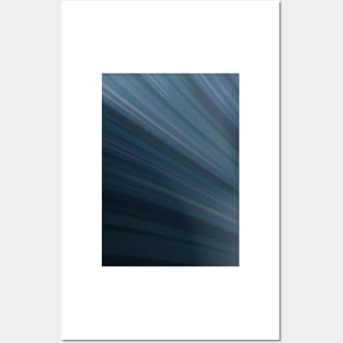 Blue Line Waves Posters and Art